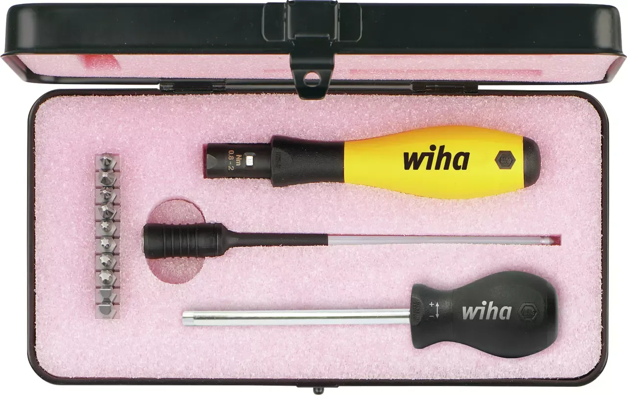 Wiha Մոմենտային պրոֆեսիոնալ հավաքածուն 0.4–1.0 Nm, 14 հատ տուփով (43898)