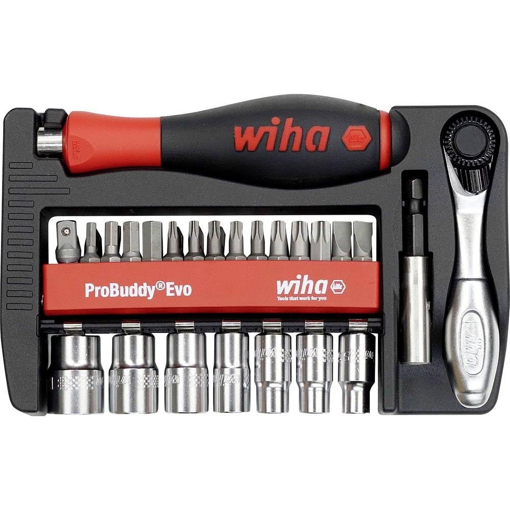 Գլխիկների և բիթերի հավաքածու Wiha ProBuddy Evo 40 հատ 1/4" պահոցով (46960)