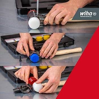 Փափուկ մակերեսով մուրճերի հավաքածու Wiha 44008 3