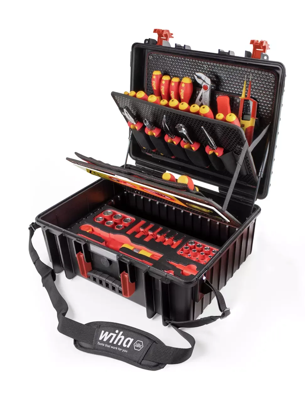 Գործիքների  հավաքածու Wiha Tool case XL eMobility (45802) 70 կտորից