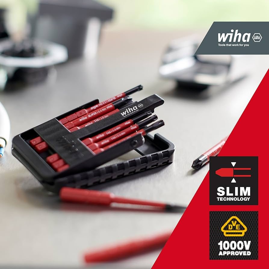 Բիթերի հավաքածու Wiha slimBit electric Phillips, Pozidriv 6 կտոր (43160) 2