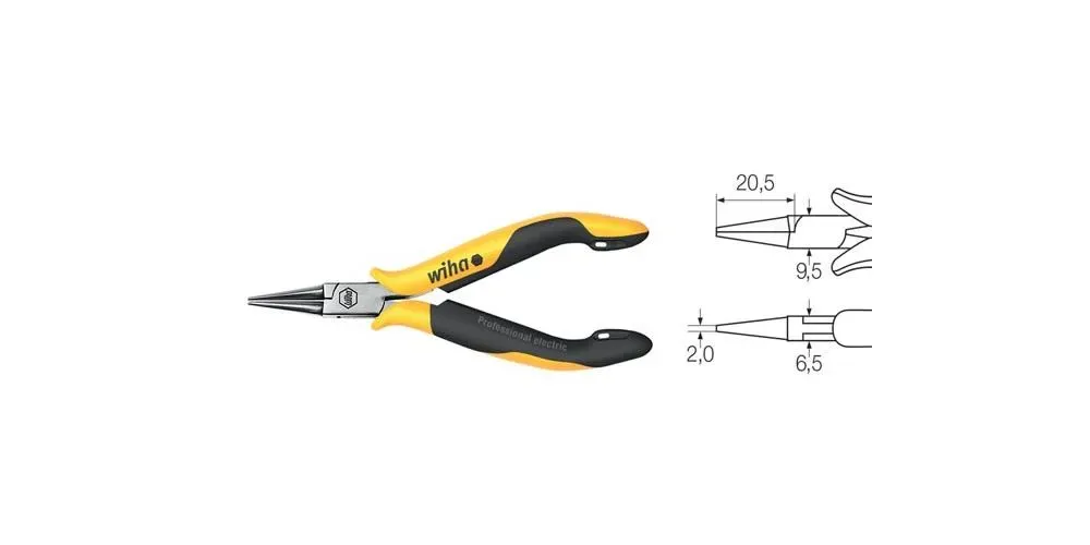 Աքցան Wiha Professional ESD կարճ կլորաքիթ 120 մմ (26804) 3