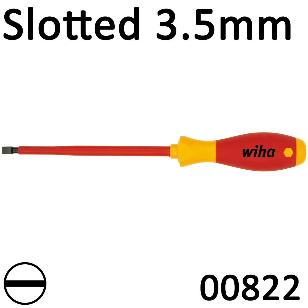 Ձ/մեխ. Պտուտակահան Wiha SoftFinish® electric, Slotted 3.5 / 100 mm (00822) 2