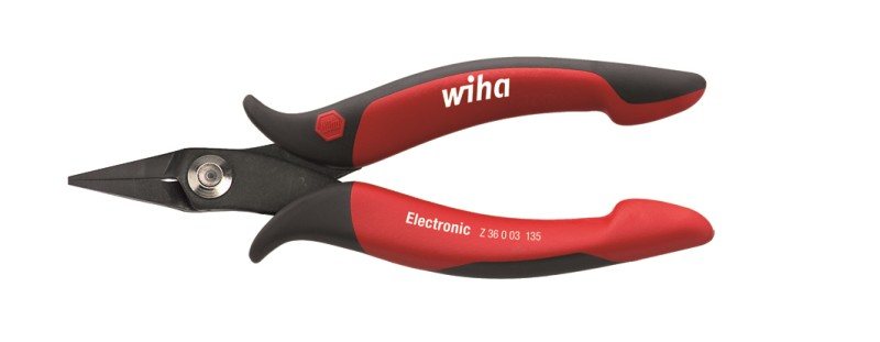 Աքցան Wiha Electronic կարճ, նեղ, ուղիղ գլխիկով 135մմ (26801)