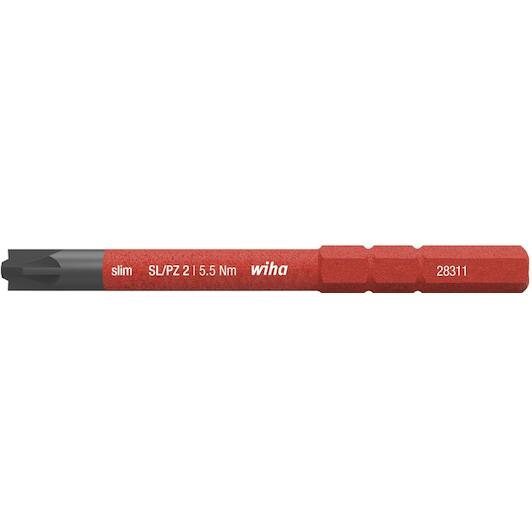 Բիթ Wiha slimBit electric SL/PZ2 ճ 75 մմ (34590)