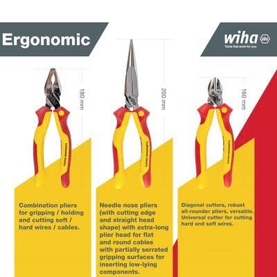 Աքցանների հավաքածու Wiha, Professional Electric, 3 հատ (26852) 2